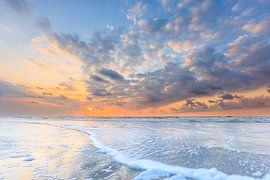 Zonsondergang over de Noordzee - Terschelling van Jurjen Veerman
