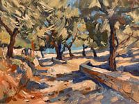 Hinunter zum Marmari-Strand in Loggos