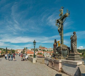 Karelsbrug, St Nicolaaskerk, Prag Praha, , Tsjechië, van Rene van der Meer