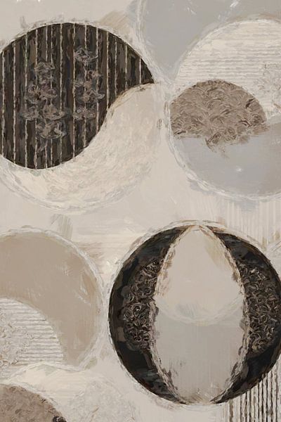 une nature morte de fleurs botaniques aux formes et aux couleurs wabi sabi. par J.a Dijkstra