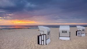 Duitse Strandstoelen, Usedom, Duitsland van Adelheid Smitt