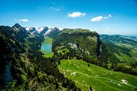 Blick auf den Sämtisersee und die Appenzeller Alpen von Leo Schindzielorz Miniaturansicht