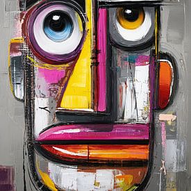 Colorful Face van ARTEO Schilderijen