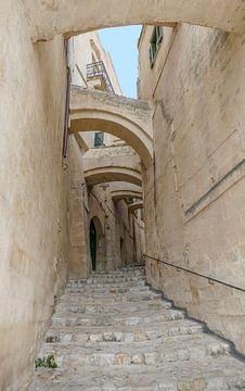 Alley with stairs and archways by Achim Prill