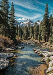 Sérénité alpine Un ruisseau de montagne