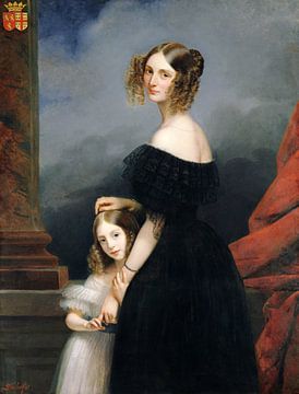 Claude-Marie Dubufe,Portrait d'Anne-louise Alix De Montmorency,