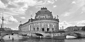 Berlin: Bode-Museum (schwarzweiss)