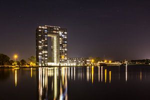 Tasmantoren bij nacht 3 von Iconisch Groningen