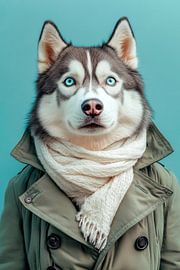 Siberian Husky by Poster Art Shop