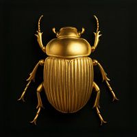 Beetle Gold on Black