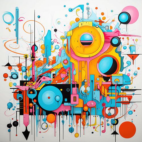 Abstracte Stadsgezicht