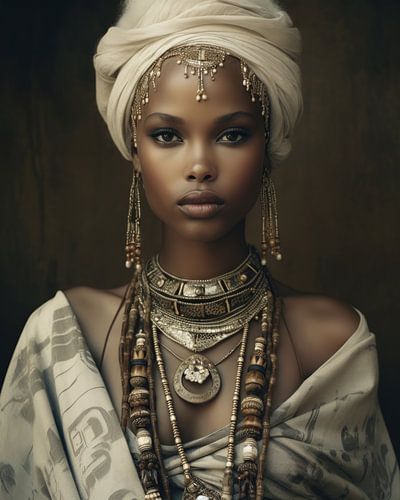Attirer l'attention : femme africaine