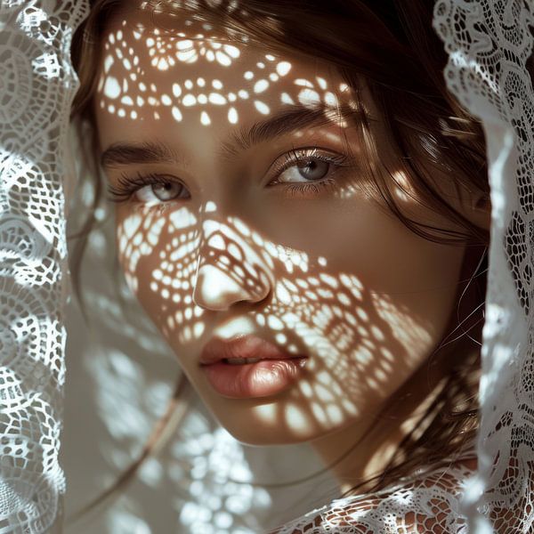 Top light: Portrait of a woman by Poster Art Shop