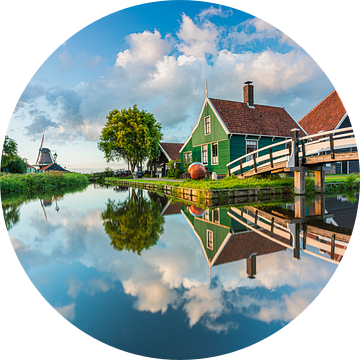 De Zaanse Schans, tijdens zonsderondergang van Original Mostert Photography