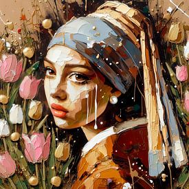 Tulip Girl van René van den Berg