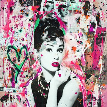 Audrey Hepburn "People van Kathleen Artist Fine Art