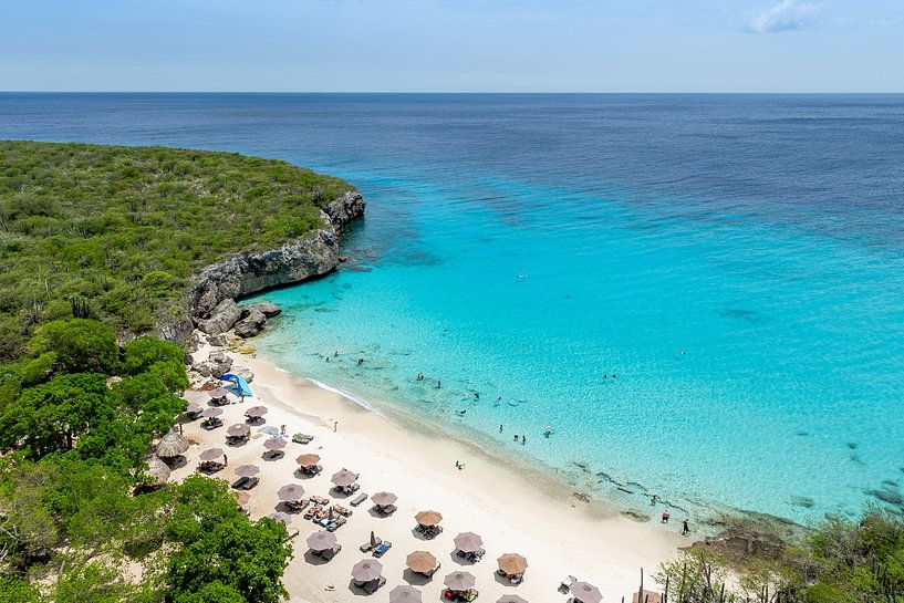 Curacao - Drone shot of Kleine Knip by Keesnan Dogger Fotografie