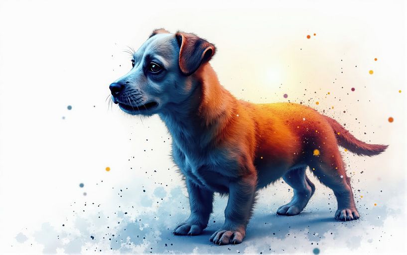 Digital Rendering of a Short-Haired Puppy by Markus Gann