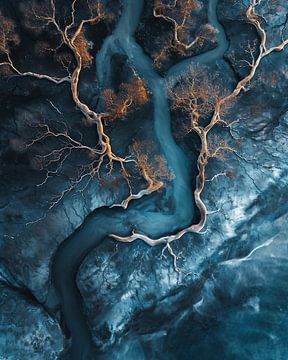 Autumn landscape from above by fernlichtsicht