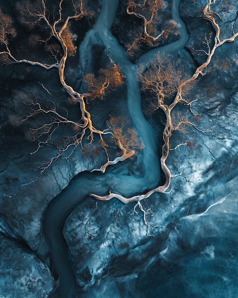 Herbstlandschaft von oben von fernlichtsicht