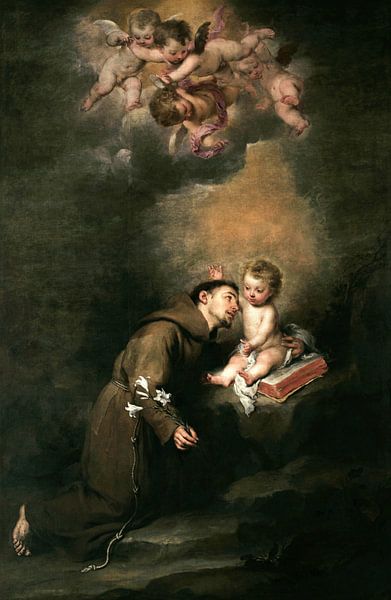 Bolome Esteban Murillo, Heiliger Antonius von Padua, 1669 von finemasterpiece