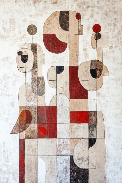 Abstract painting with geometric figures by Imperial Art House