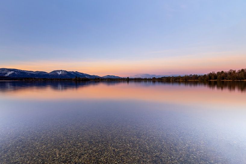 Prachtige zonsopgang aan de Staffelsee van Teresa Bauer