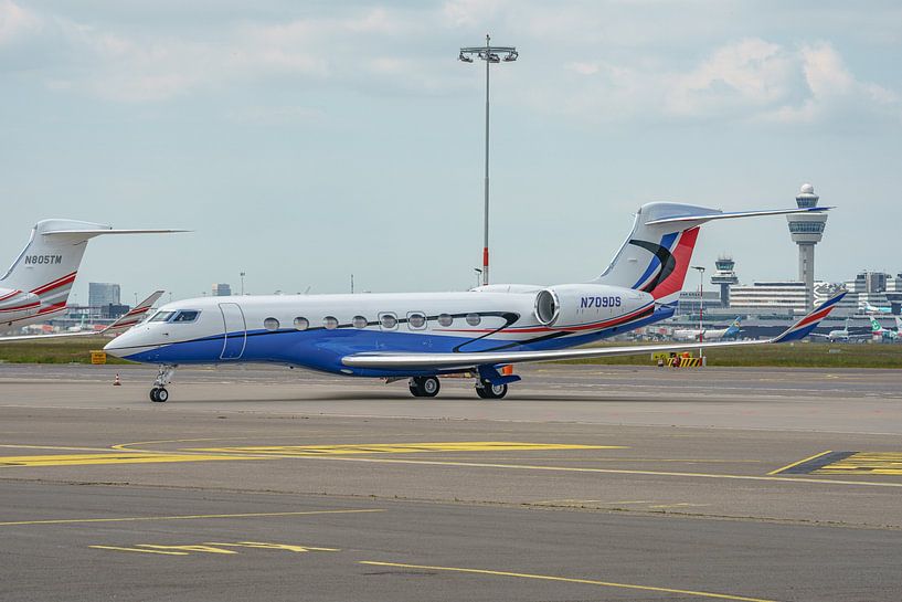 Jet privé Gulfstream G650ER (N709DS) à Schiphol Est. par Jaap van den Berg