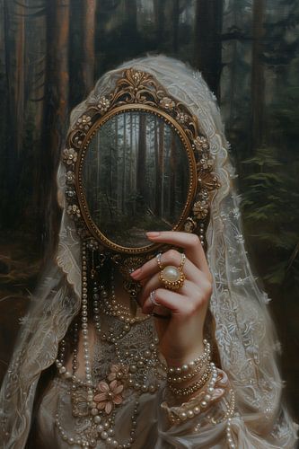 Lady with mirror