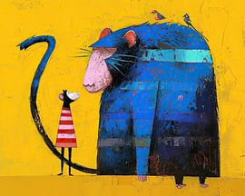 Surrealist Painting | Giant Whispers by ARTEO Paintings