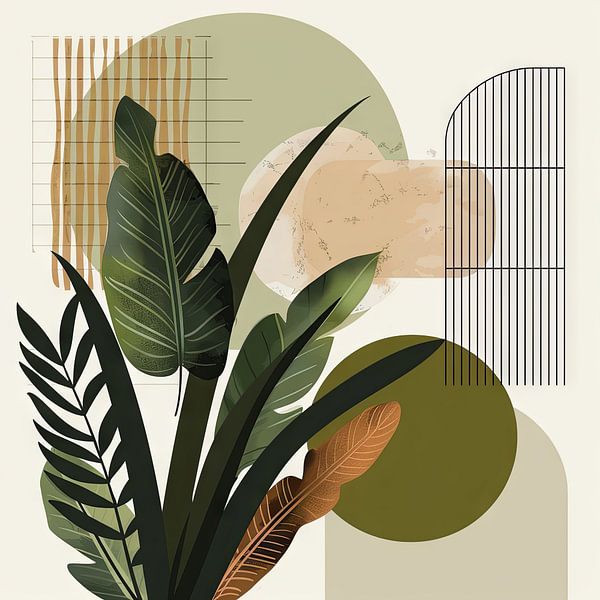 Geometric plants by Poster Art Shop