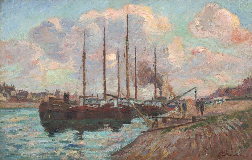 Armand Guillaumin~The Quai d'Austerlitz by finemasterpiece