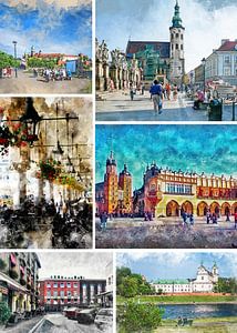 Krakow city collage #krakow