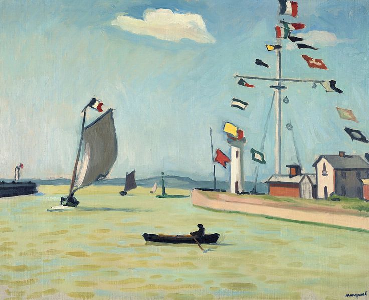 Albert Marquet,Haven in Honfleur van finemasterpiece