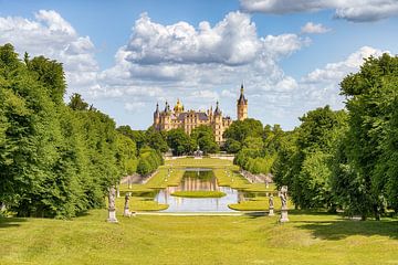 Le château de Schwerin et ses jardins sur Michael Valjak