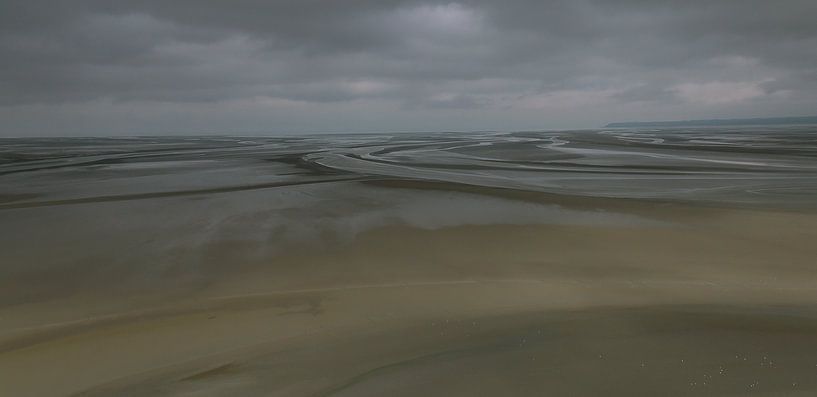 abstract made by wind, sand and sea by Corrie Ruijer
