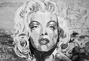 Marilyn Monroe "Spontaan" van Kathleen Artist Fine Art