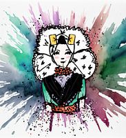 Zeeland girl in colour explosion