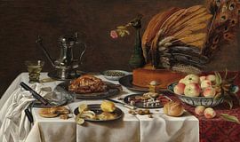 Nature morte avec paon de Pieter Claesz