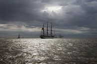 Segelschiff auf dem Weg ins Meer von Mart Marbus Miniaturansicht
