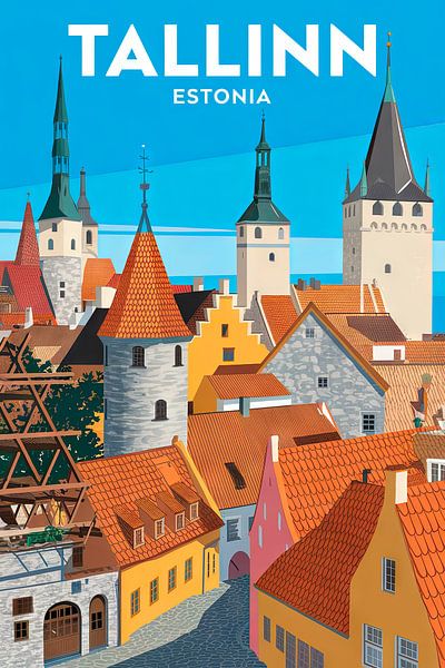 Tallinn, Estland von Poster Art Shop