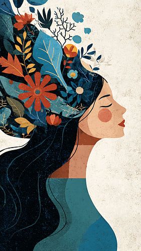 Blooming Mind – Surrealistische vintage tuin binnen