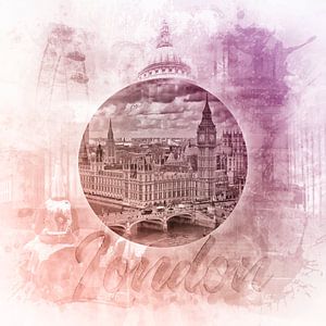 Graphic Art LONDON SIGHTSEEING von Melanie Viola