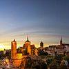 Bautzen - Panorama de la vieille ville au coucher du soleil sur Frank Herrmann