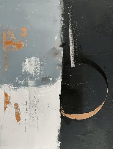 Modern abstract in wabi-sabi stijl
