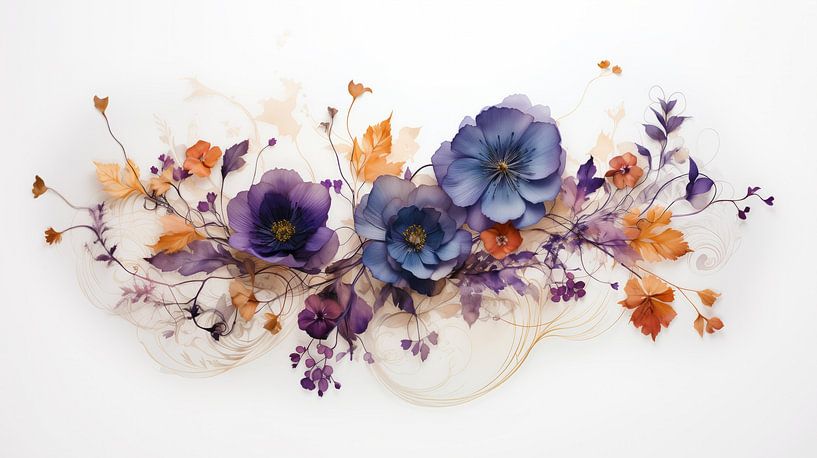 Composition florale par Dakota Wall Art