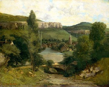 Gezicht op Ornans, Gustave Courbet