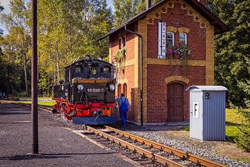 Stoomloc 991568-7 van de Pressnitztalbahn van Rob Boon