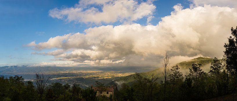 Panoramablick über die Toskana von Robbert De Reus