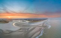 The Slufter Texel with beautiful sunrise